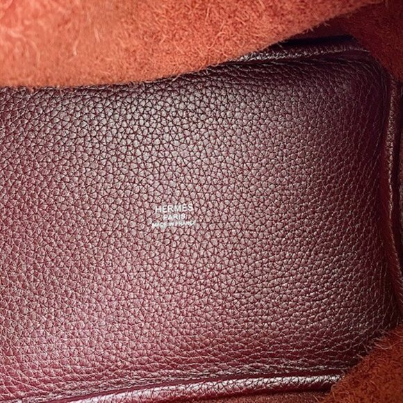 HERMES Picotin 18 / Bordeaux Clemence leather - Picture 6 of 16